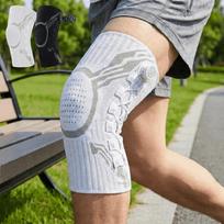 Sports Accessories Adjustable Knee Brace Elastic Unisex Joint Support Non-Slip Lightweight Meniscus Support Football 3 right white XXL