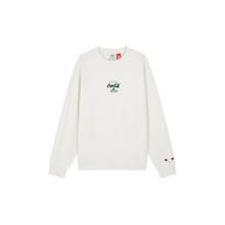 Champion X Coca Cola Logo Printed Crewneck Sweatshirt U4ASWEM05 M white