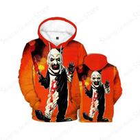 Terrifier Killer 3d Print Hoodie Men Women Fashion Hoodies Halloween Sweatshirt Boy Coats Women Sweats Tracksuit Hooded Pullover M black