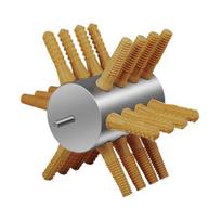 Easy Feather Removal Tool Chicken Plucker Poultry Plucking Machine Stainless Steel with Rubber Fingers Safe Defeathering Drill Attachment for C gray