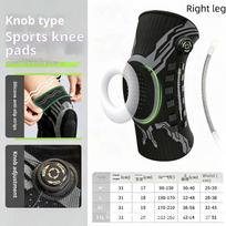 Smart Knob Knee Brace Patella Gel Pad Lateral Stabilizer Compression Support Joint Pain Relief Recovery Home Gym Wear Single gray
