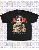 Jordan Chicago Bulls Six Rings T-shirt Michael Jordan, Scottie Pippen, Rodman L white