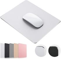 Mouse Pad Silver Hard Metal Aluminum Mouse Pad Premium Dual-Side Waterproof Fast and Accurate Control Mousepad for Office Home and Gaming Small S sidabras
