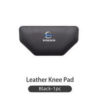 Leather Car Sticker Knee Leg Protective Pad Foot Armrest Cushion For Volvo V40 XC70 XC90 V70 V60 V50 S80 S40 AWD V90 S90 XC60 black