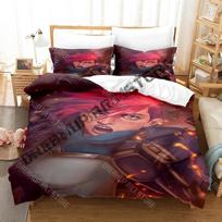 3D Print Arcane-Vi Graphic Bedding Set Single Twin Full Queen King Size Bed Set Adult Kid Bedroom Duvetcover Sets Anime Bed EU Single 90x200cm black