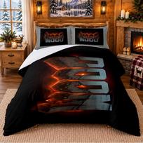 DOOM Pattern Bedding 3Pcs Set Bed Sheet And Pillowcases For Indoor Bedroom 140cmx210cm