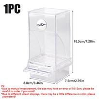Automatic Feeder for Parrot, Tiger Skin, Anti-spray and Anti-spread, Bird Food Box, Bird Supplies, 1 Piece 1PC brown