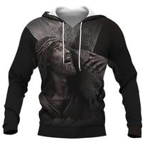 Jėzaus Amen Hoodie Vyrams Drabužiai Unisex 3D Kalėdos Dievas Palaimina Tave Spausdintas Naujiena Hoodies Moterims Harajuku Mada Y2k Megztiniai XXXL gray