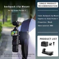 Accessories Kit for DJI Osmo Pocket 3 Head Strap Mount, Chest Mount Harness, Backpack Clip Holder - with 1/4  Thread Adapter
