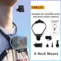 Accessories Kit for DJI Osmo Pocket 3 Head Strap Mount, Chest Mount Harness, Backpack Clip Holder - with 1/4  Thread Adapter