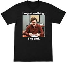 Ron Swanson I Regret Nothing The End Parks And Rec T-Shirt L juoda