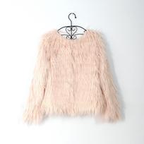 Women's Fur Coat Colorful Furry Pink Lamb Woolen Faux Fur Coat Female Shaggy Sheep Skin Coat Winter Artificial Fur Fur Coat Women L