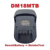 ALASICKA Adapter MT18MTB DM18MTB BS18MTB for Makita/Dewalt/Milwaukee/Bosch 18V Li-ion Batteries Convert To for Metabo 18V Tools