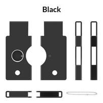 Metal Protective Case For Yubikey 5C Nfc Drop-Proof Security Key Cover Shell With Chain Durable Metal Housing For Travel Office A1 gray