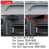 Car Phone Holder For Volkswagen VW Tiguan 5N Passat Polo V 6C Golf Sportsvan 2013-2018 Car Interior Modification  Accessories raudona