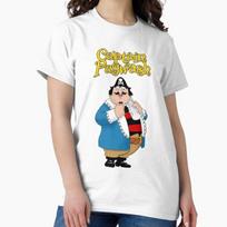 Captain Pugwash 70s 80s 90s Retro Pirate Cartoon British Kids TV Nostalgia Classic T-Shirt 3XL white