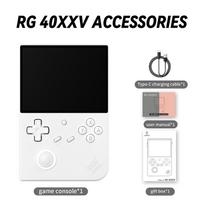 Anbernic RG40XXV Handheld Game Console 4'' IPS Screen Linux 64-bit RGB Joystick 3200mAh Video Player Supports Streaming HDMI Out balta