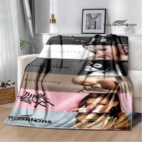 Dainininkės Ariana Grande margas pledas Flange Šiltas pledas minkštas ir patogus pledai lovos užtiesalai cubre cama gimtadienio dovana 150cm*220cm