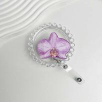 Acrylic Resin Retractable Badge Holder Durable Name Tag Badge ID Badge Reel  Work Certificate Style E