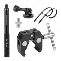 For Insta360 X5 X4 X6 Bicycle Motorcycle Mount Invisible Selfie Stick for GoPro 13 12 11 10 9 8 Camera Holder Handlebar Bracket Motocycle gray