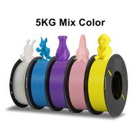 KINGROON PLA Filament 1.75mm 5/10KG PLA Plastic For 3D Printer, Standard 1kg/roll 3D Printing Filaments Mix Color Local Shipping