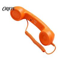 Universalus telefono ragelis Senovinis imtuvas mobiliajam telefonui, 3,5 mm Type-C laidinis retro telefono ragelis, išmaniojo telefono rankinis įrenginys