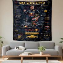Max Verstappen Racing Champion Red Bull Oracle Formula One Patterned tapestry for bedroom and living room home decor sofas 100x150cm(39x59in)