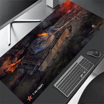 World of Tanks XXL Large Gaming Mouse Pad Black Desk Mat Non-Slip Keyboard Mousepad Stitched Edge Computer Office Table Cushion 300X800X2MM gray