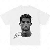 Neymar American Football Star Print Cotton Shortsleeved T Shirt Unisex Unisex Clothing Athleisure Print Fashion Oversize Casual Tee 4XL gray