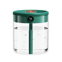 2L dvigubo purkštuko oro drėkintuvas LCD drėgmės ekranas didelės talpos aromatinių eterinių aliejų difuzorius Air Humidifier blue