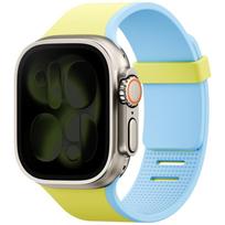 UNIQ Revix IV dvipusis magnetinis dirželis Apple Watch Series 44/45/46/49mm laimo žalios ir mėlynos spalvos