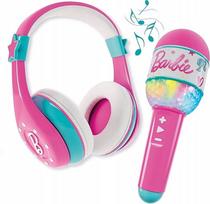 Barbie Musical Microphone And Bluetooth Headphones Light Sound Liscia 1 Pc