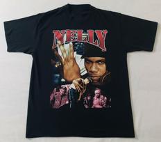 Vintage 2000 Nelly Ride Wit Me Promo T-shirt Cotton Unisex Tee S-4Xl M brown