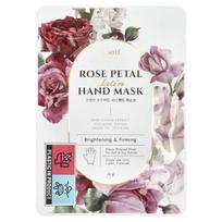 Koelf, Rožių žiedlapių satino rankų kaukė, 1 pora, 16g gray