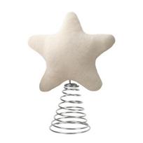 Pliušinė žvaigždė eglės viršūnei, pliušinė žvaigždė Kalėdų eglutės viršūnės papuošalai žiemai, kaimiškiems šventėms, Kalėdų vakarėlio dekoracija smėlis