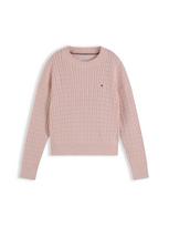 TOMMY HILFIGER Megztinis rožių spalva