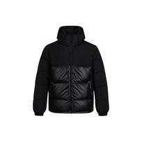 adidas originals Down Regen Puff Stay Warm Splicing Sports hooded down Jacket Black Men's GE1324 XS black