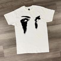 Emotional Eyes TShirt Grunge Minimalist Streetwear Sad Girl Aesthetic Tee Artistic Dripping Tears Shirt S gray