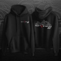 Can Am F3 Spyder hoodie-Casual Pullover Sweatshirt for 3-wheels Motorcycle Riders (For: F3S F3-T F3-LTD) M black