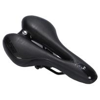 Ludus Felix Faux Leather Bicycle Extra Comfortable for Road Cross and Mountain Bikes Saddle, Thick, Perforated, Bikes, Bikes, (Black) juoda