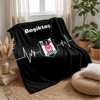 BESIKTAS J.K Tematikos pledas Minkštas flanelinis pledas Pliušinis apklotas Jaukus sofos-lovos pledas namų dekoravimui 75x90cm
