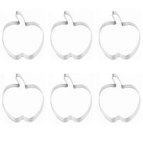 6PCS/SET, Stainless Construction, Fruit Cookie Icing Fondant Sturdy, to Smooth for Christmas Eve, Thanksgiving white