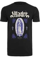 Mister Tee Marškinėliai 'Viva Nuestra Madre' smėlio spalva / purpurinė / juoda