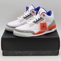 136064-148 Nike Air Jordan 3 Retro Knicks (Men's) 9.5 white