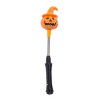 Halloween Party LED Glow Stick for Kids, Spooky Pumpkin Ghost Lighted Up Rod with Spring for Holiday Party Favors tamsiai oranžinės spalvos