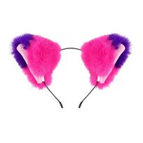 Ausų galvos juosta moterims Cosplay kostiumo vakarėlio aksesuaras One Size pink