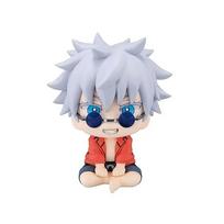 Anime Cute Fushiguro Toji Jujutsu Kaisen Figure Gojo Satoru Action Figure Look Up Q Version Geto Suguru Statue PVC Model Toys gray