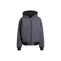 Adidas Originals Bomber FW25 Dvišalis Šiltas Laisvo Kirpimo Su Gobtuvu Ilgomis Rankovėmis Striukė Moteriška Striukė KC1686 M gray