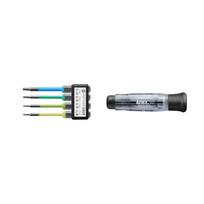 ANEX Precision Hexalobe Screwdriver 4 Bits Turning Precision Hexalobe Screws on Set, (T5/T6/T8/T10), No. 3610-S1, Magnet-Free [For Computers, etc.] gray