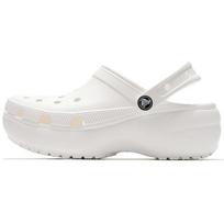 Crocs Classic Platform Clog White Women's 206750-100 34-35 balta